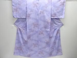未使用品　地紙に草花模様小紋着物